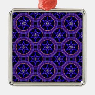 Ornamento De Metal Padrão Abstrato Floral Moderno Boho Elegante #505