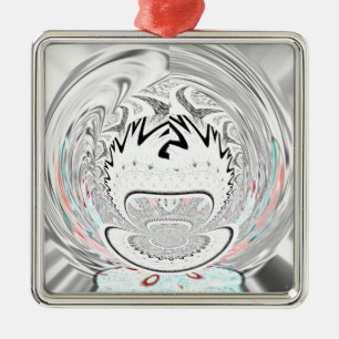 Ornamento De Metal Padrão da flora urbana moderna