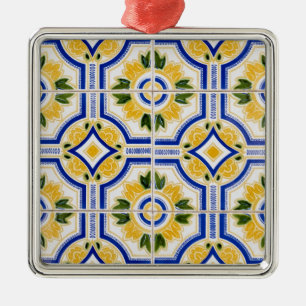 Ornamento De Metal Padrão de azulejo brilhante, Portugal