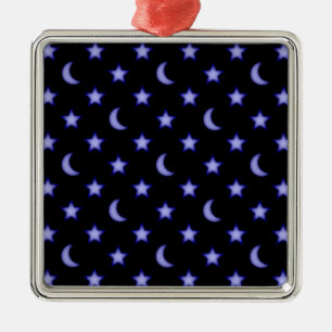 Ornamento De Metal Padrão de luas e estrelas