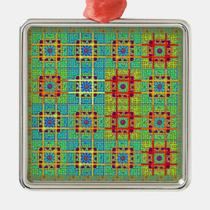 Ornamento De Metal Padrão étnico maia tribal.jpg