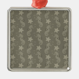 Ornamento De Metal Padrões Antigos Para Cavalo De Maré E Frigorífico