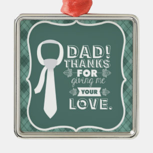Ornamento De Metal Pai De obrigados Para Seu Amor Incondicional