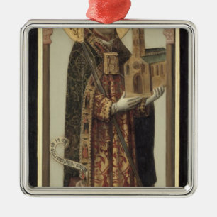 Ornamento De Metal Painel votiva que descreve St. Ansgar, 1457