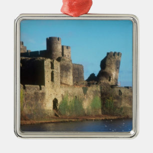 Ornamento De Metal País de Gales - castelo de Caerphilly, com uma vis