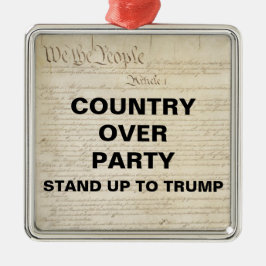 Ornamento De Metal País por Partido Prepare-se para se resistir