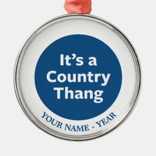 Ornamento De Metal País Thang