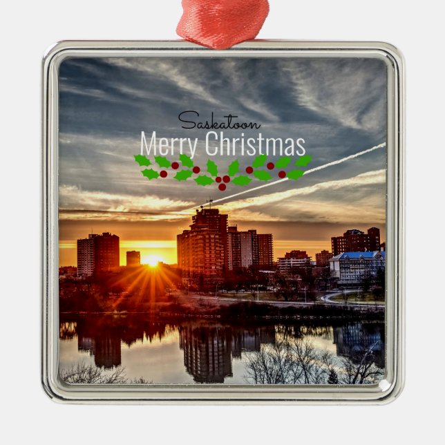 Ornamento De Metal Paisagem (Frente)