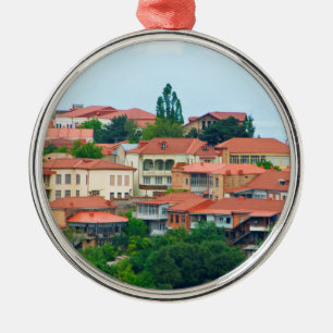 Ornamento De Metal Paisagem da Cidade da Geórgia