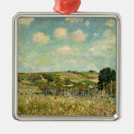 Ornamento De Metal Paisagem de campo (por Alfred Sisley)
