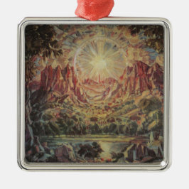 Ornamento De Metal Paisagem de montanha (por Konstantin Bogaevsky)