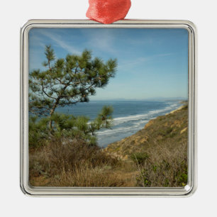 Ornamento De Metal Paisagem de Torrey Pine e Costa da Califórnia