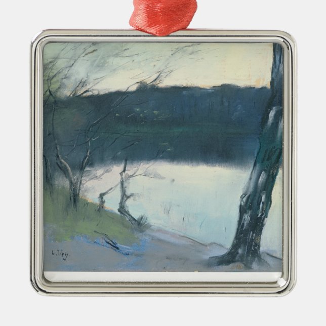 Ornamento De Metal Paisagem (pastel em canvas) (Frente)