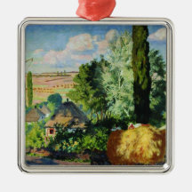 Paisagem ucraniana (Fazendas rurais) (Arte da Ucrâ