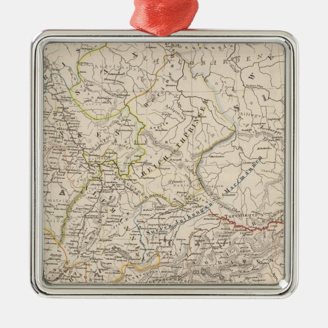 Ornamento De Metal Países do Sul do Danúbio (Frente)