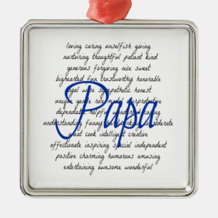 Ornamento De Metal Palavras para o Papa