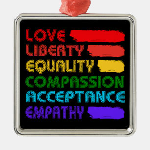 Ornamento De Metal Palavras Para Viver Por