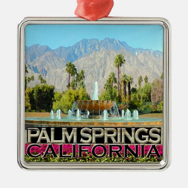 Ornamento De Metal Palm Springs (Frente)