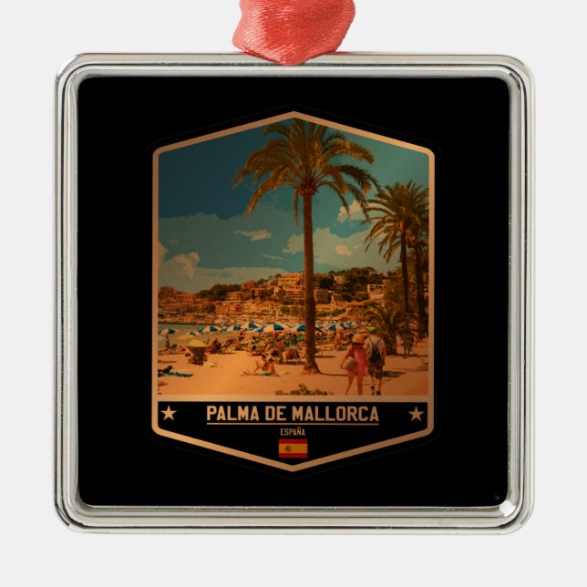 Ornamento De Metal Palma de Maiorca (Frente)