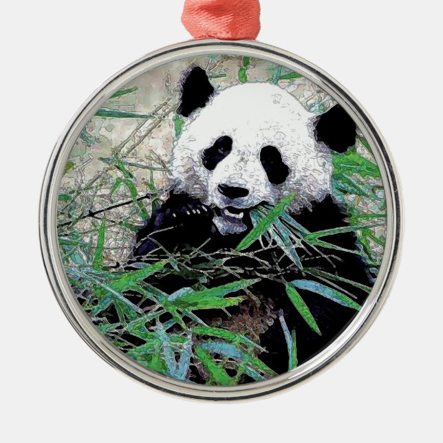 Ornamento De Metal Panda (Frente)