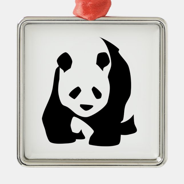 Ornamento De Metal Panda (Frente)