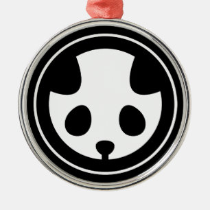 Ornamento De Metal Panda segunda-feira