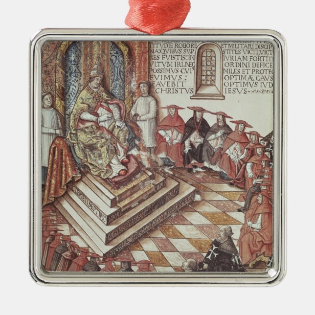 Ornamento De Metal Papa Clemente VII (Frente)