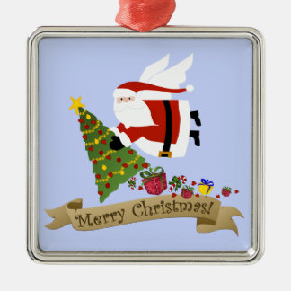 Ornamento De Metal Papai Noel Entrega