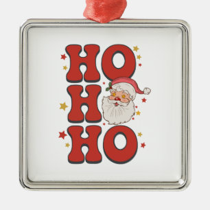 Ornamento De Metal Papais noeis Ho Ho Ho Gift Xmas