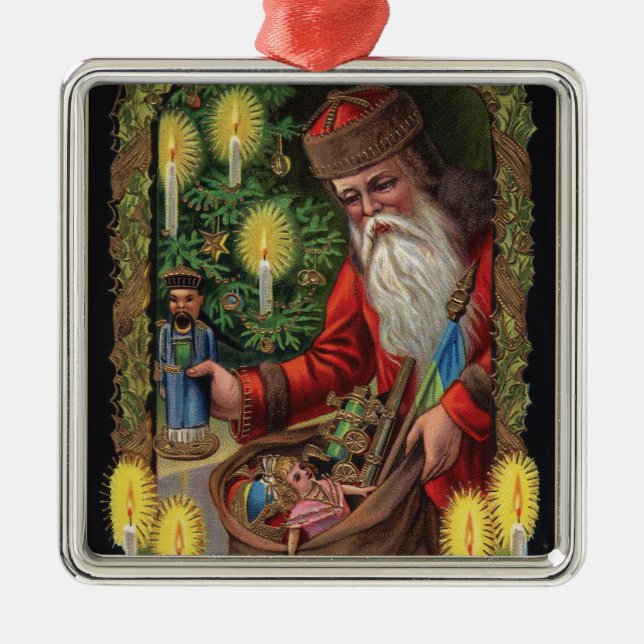 Ornamento De Metal Papais noeis Orient Express (Frente)