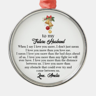 Ornamento De Metal Para o meu futuro marido, futuro marido, da esposa