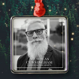 Ornamento De Metal Para Sempre Em Nossos Corações Fotografia Memori