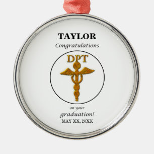 Ornamento De Metal Parabéns de Graduação de Terapia Física Médic