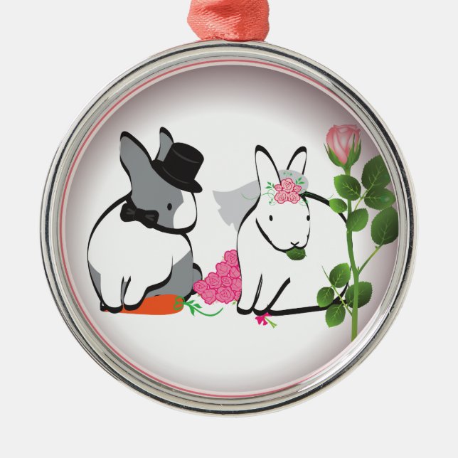 ORNAMENTO DE METAL PARABÉNS DO CASAMENTO! (Frente)