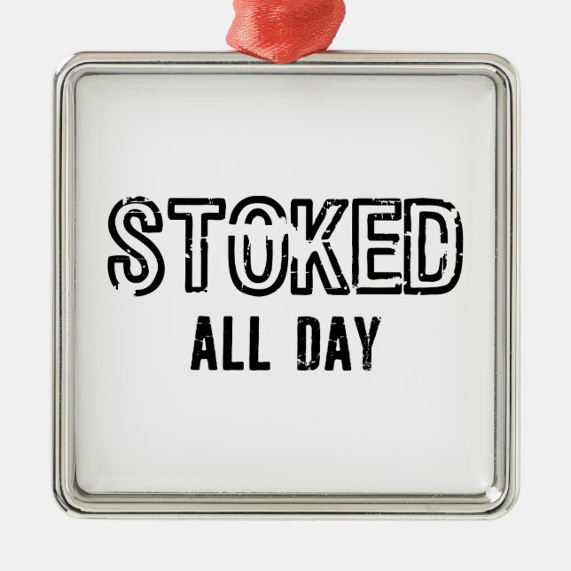 Ornamento De Metal Parado todo o dia (Frente)