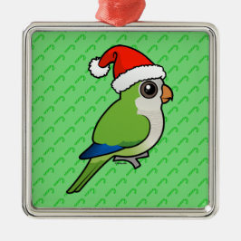 Ornamento De Metal Parakeet da monge do Natal