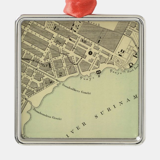 Ornamento De Metal Paramaribo Surinam (Frente)