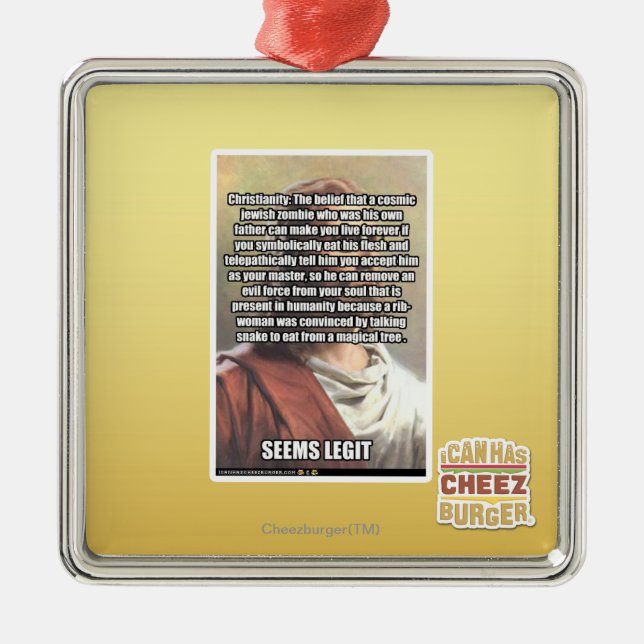 Ornamento De Metal Parece Legit (Frente)