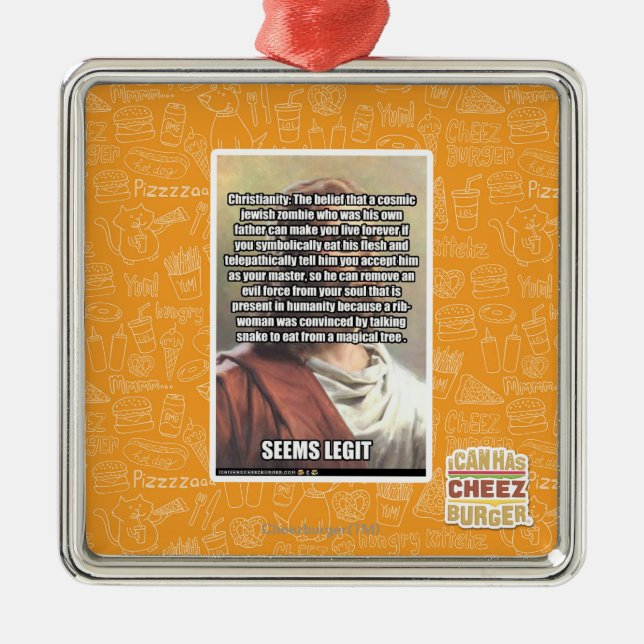 Ornamento De Metal Parece o Legit (Frente)