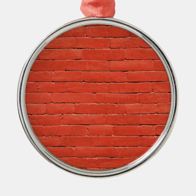Ornamento De Metal Parede Laranja Vermelha (Frente)