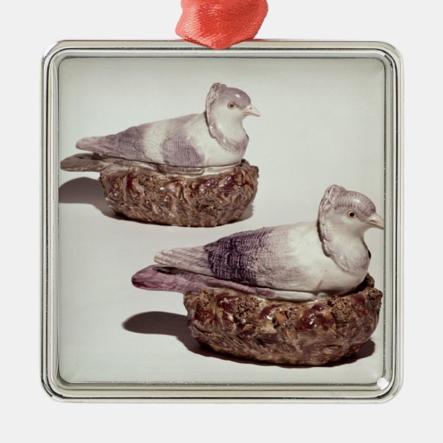 Ornamento De Metal Pares de tureens da cerâmica de Staffordshire (Frente)