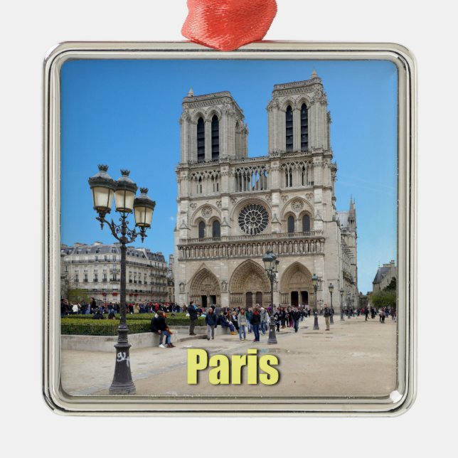 Ornamento De Metal PARIS Notre Dame (Frente)