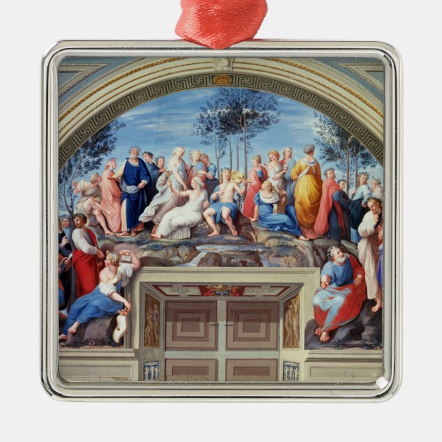 Ornamento De Metal Parnassus e o Disputa, do della S da estância (Frente)