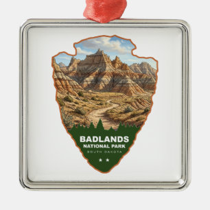 Ornamento De Metal Parque Nacional Badlands Arrowhead