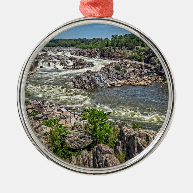 Ornamento De Metal Parque nacional de Great Falls (Frente)