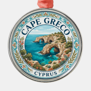 Ornamento De Metal Parque Nacional Florestal Cabo Greco Chipre