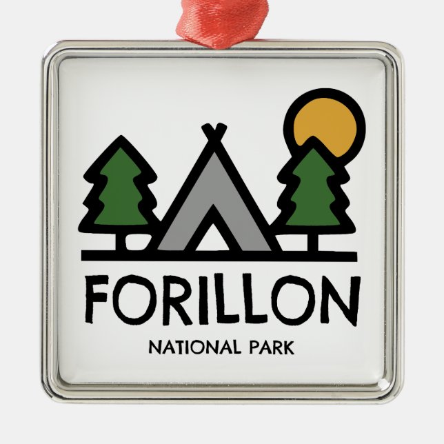 Ornamento De Metal Parque Nacional Forillon (Frente)