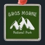 Ornamento De Metal Parque Nacional Gros Morne<br><div class="desc">Fortalecido pela colisão de continentes e geleiras,  o Parque Nacional Gros Morne,  no Canadá,  é uma paisagem antiga e Patrimônio Mundial da UNESCO.</div>