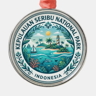 Ornamento De Metal Parque Nacional Kepulauan Seribu Indonésia