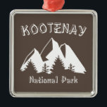 Ornamento De Metal Parque Nacional Kootenay<br><div class="desc">O Parque Nacional de Kootenay é um parque nacional localizado no sudeste da Colúmbia Britânica,  no Canadá,  com incríveis cenários,  abundantes espécies selvagens e cimeiras torrenciais.</div>